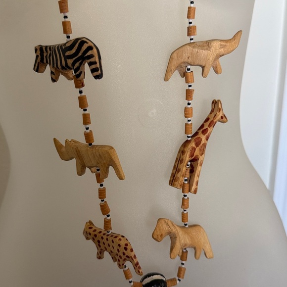 Wildlife Charm Beaded Necklace, handmade in Africa! - Picture 3 of 5